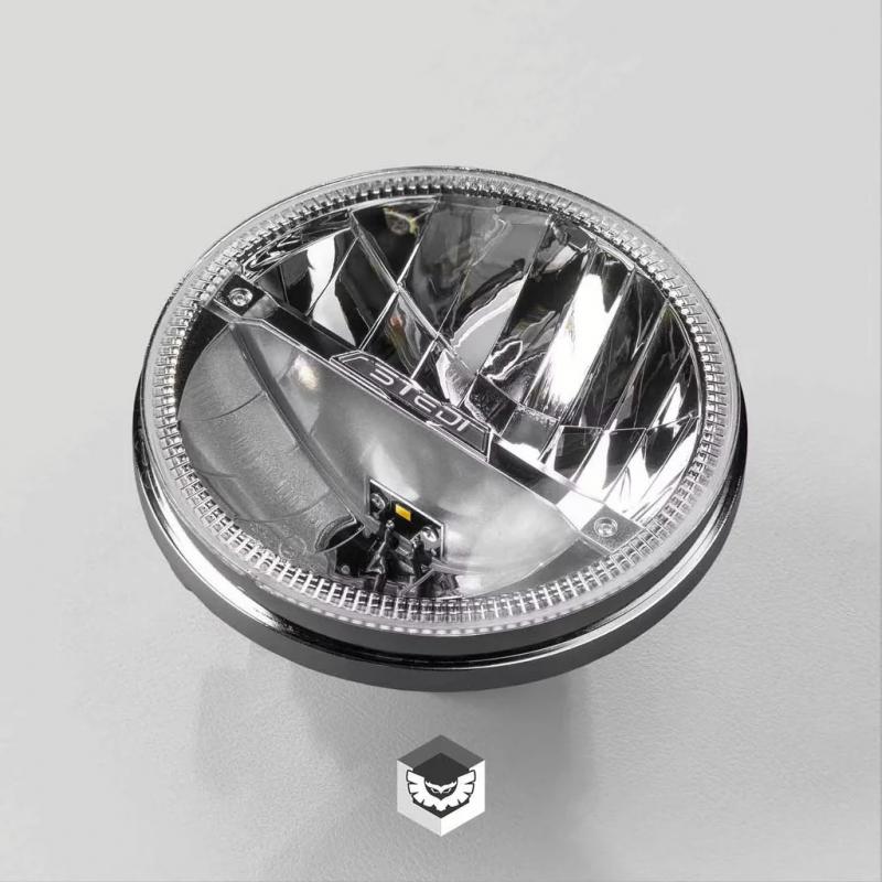 STEDI 7Inch Homage LED Headlight - Chrome (5700K)